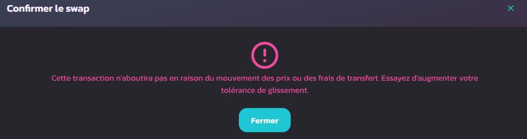 + tolérance de glissement