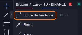 La droite de tendance