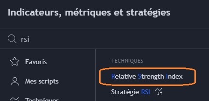 rsi indicateur